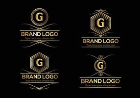 initiale lettre luxe logo modèle dans vecteur art pour restaurant et autre vecteur illustration