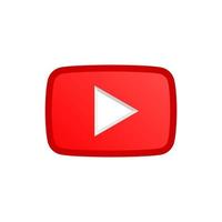 icône du logo youtube vecteur