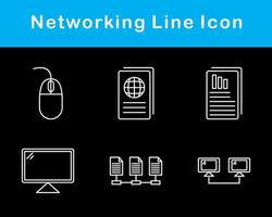 la mise en réseau vecteur icône ensemble