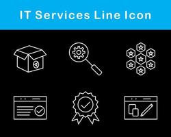 il prestations de service vecteur icône ensemble