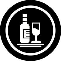 icône de vecteur de vin blanc