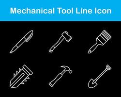 mécanique outil vecteur icône ensemble