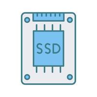 icône de vecteur ssd