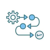 icône de vecteur de processus