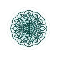 conception de fond de logo art fleur mandala vecteur