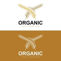 blé riz logo, agricole biologique les plantes vecteur, luxe conception d'or boulangerie Ingrédients vecteur