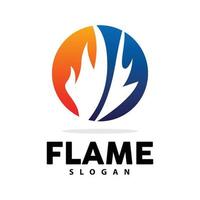 rouge flamme logo, brûlant chaleur Feu vecteur, Feu logo modèle icône conception vecteur