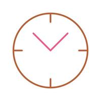 icône de vecteur d'horloge unique