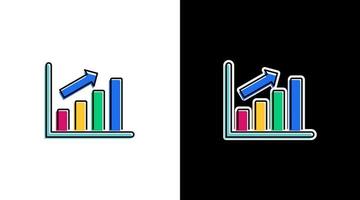 haute croissance statistique commercialisation infographie Les données une analyse coloré icône conception graphique bar pourcentage vecteur