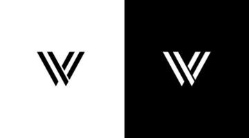 lettre w initiale logo mode élégant luxe monogramme icône conception vecteur