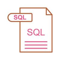 icône de vecteur sql