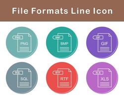 fichier les formats vecteur icône ensemble