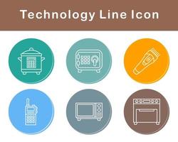 La technologie vecteur icône ensemble