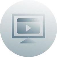 icône de vecteur de streaming vidéo