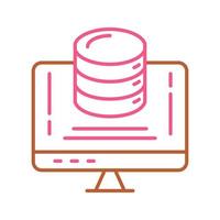 icône de vecteur de stockage de données