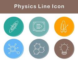 la physique vecteur icône ensemble