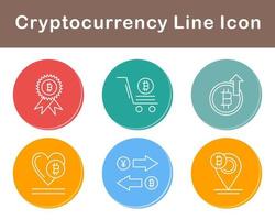 bitcoin et crypto-monnaie vecteur icône ensemble