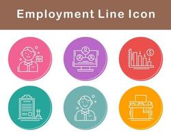 emploi vecteur icône ensemble