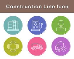 jeu d'icônes vectorielles de construction vecteur