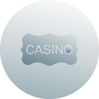 icône de vecteur de signe de casino