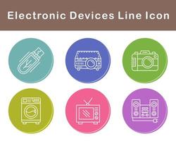 électronique dispositifs vecteur icône ensemble