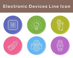 électronique dispositifs vecteur icône ensemble