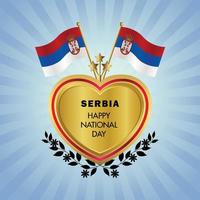 Serbie nationale journée , nationale journée Gâteaux vecteur