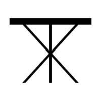 côté table vecteur icône conception. meubles plat icône.
