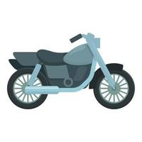moto icône dessin animé vecteur. route bicyclette vecteur