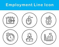 emploi vecteur icône ensemble