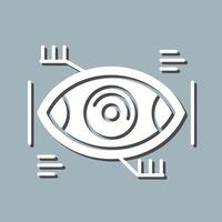 icône de vecteur de reconnaissance des yeux