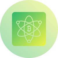icône de vecteur de science bitcoin