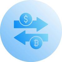 icône de vecteur d'échange d'argent