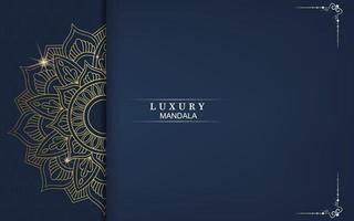 Fond De Mandala Ornemental De Luxe Avec Style De Motif Orient Islamique Arabe Vecteur Premium