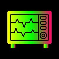 icône de vecteur de moniteur de fréquence cardiaque