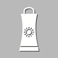 icône de vecteur de crème solaire