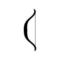 arc icône vecteur. archer illustration signe. tir à l'arc symbole. archer logo. vecteur