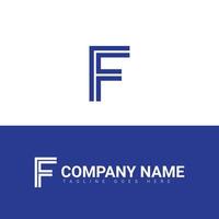 F lettre initiale logo, F logo, F lettre logo conception vecteur