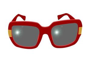 des lunettes de soleil été vacances concept vecteur