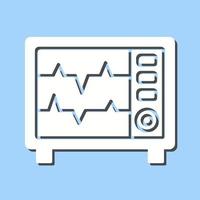 icône de vecteur de moniteur de fréquence cardiaque