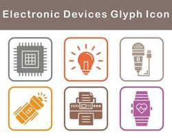 électronique dispositifs vecteur icône ensemble