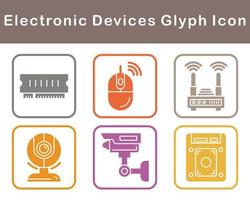 électronique dispositifs vecteur icône ensemble