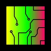 icône de vecteur de circuit électrique