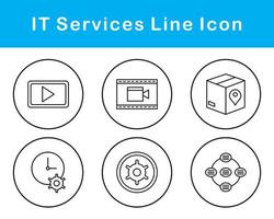 il prestations de service vecteur icône ensemble