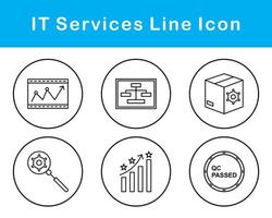 il prestations de service vecteur icône ensemble