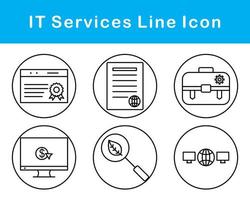 il prestations de service vecteur icône ensemble