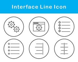 interface vecteur icône ensemble