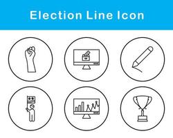 élection vecteur icône ensemble