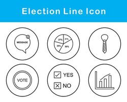 élection vecteur icône ensemble