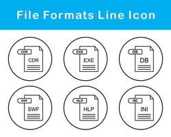 fichier les formats vecteur icône ensemble